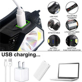 2 pack Powerful LED Headlight Sensor Head Light USB Rechargeable-TI00783-Veeddydropshipping